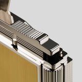 Ligne Line 2 Small Platinum and Brushed Gold Lighter | S.T. Dupont Accessory | Cigar Lighter | Migratory HK | 雪茄香港 | Cigar HK