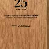 25 Year Old Sherry Oak 2019 Release