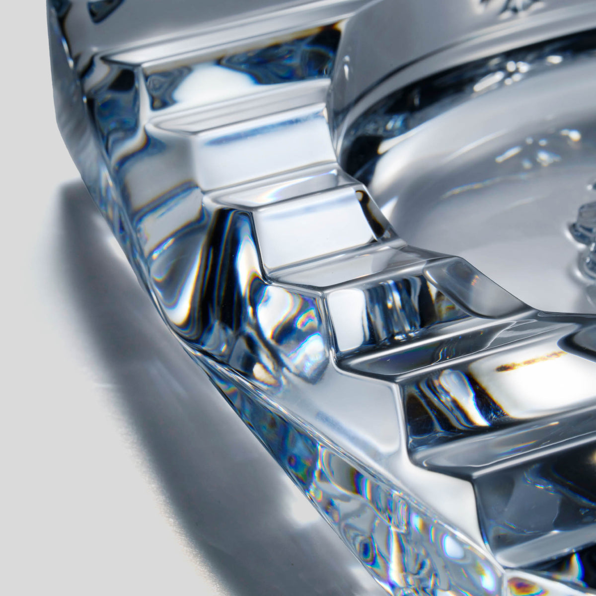 Chrome Hearts x Baccarat ashtray packaging, side angle