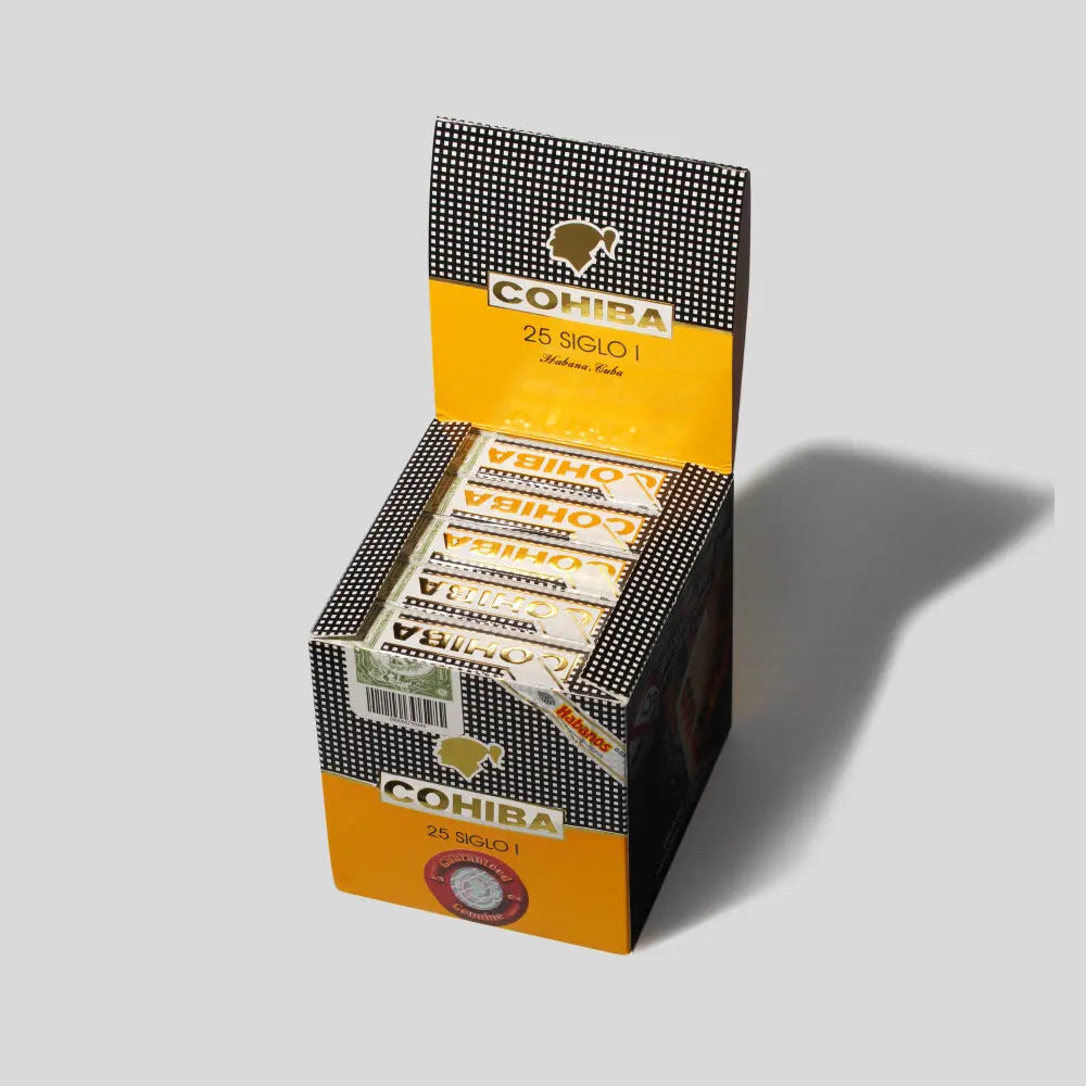 Siglo I Paper Box Packing | Box 25 | Cohiba cigar - HK Migratory cigars