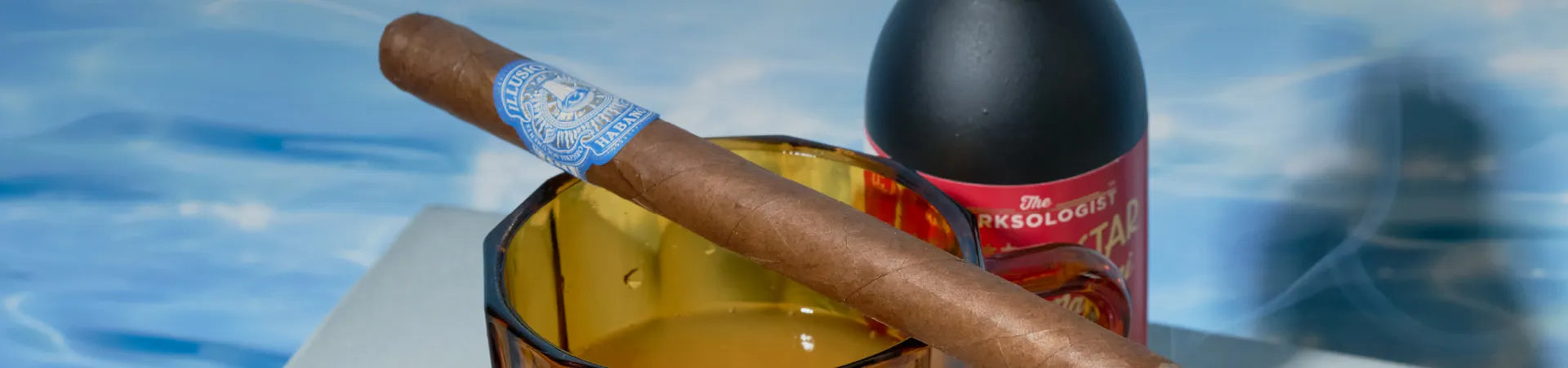 Open humidor box with premium cigars for the Migratory Story Summer Sale in Hong Kong