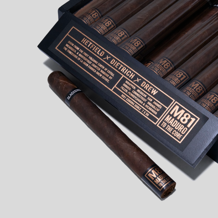 Blackened by Drew Estate Maduro to the core M81 Corona Doble