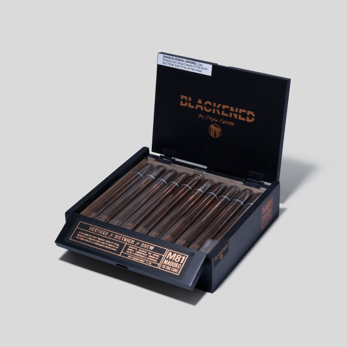 Blackened by Drew Estate Maduro to the core M81 Corona Doble