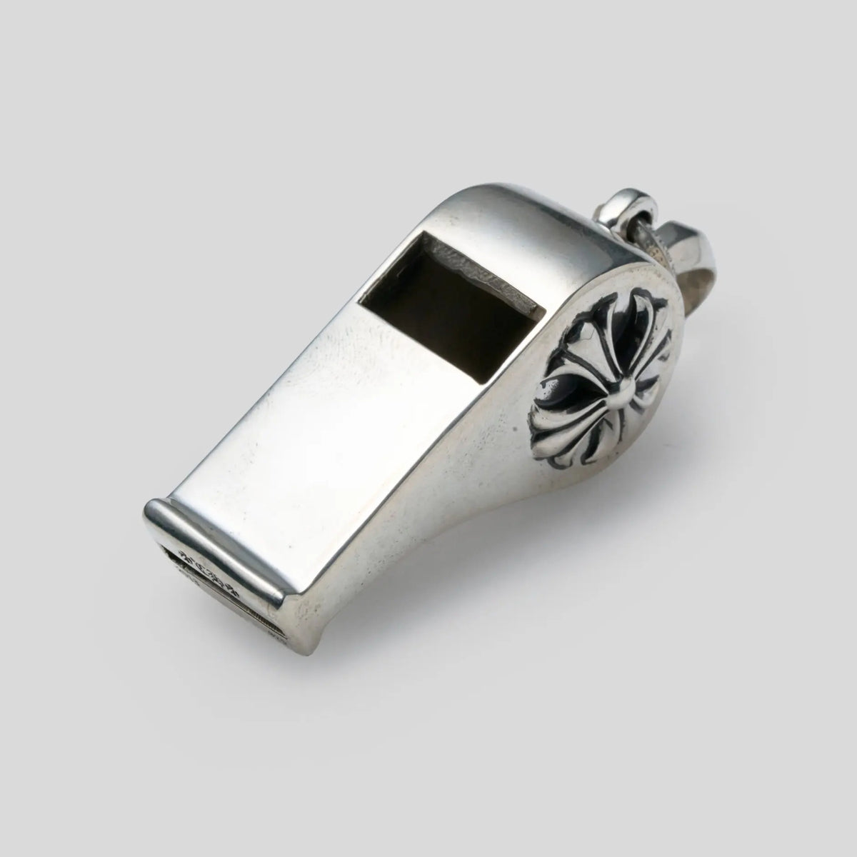 Silver Whistle Pendant Necklace