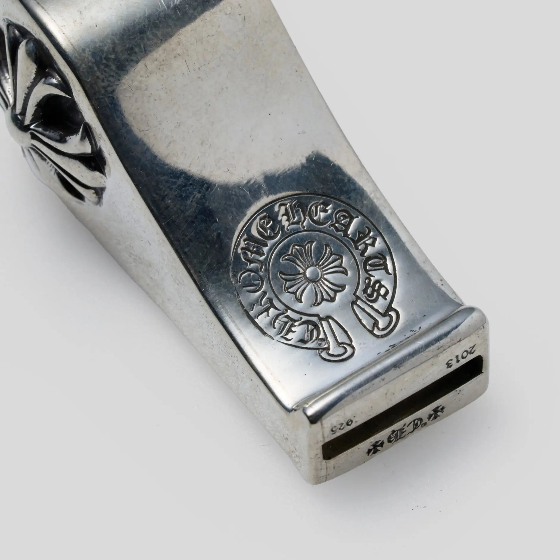 Silver Whistle Pendant Necklace