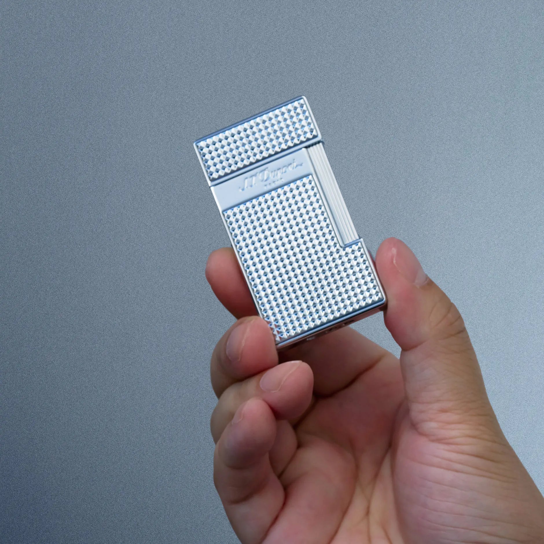 S.T. Dupont Chrome Slimmy & Cigars Set