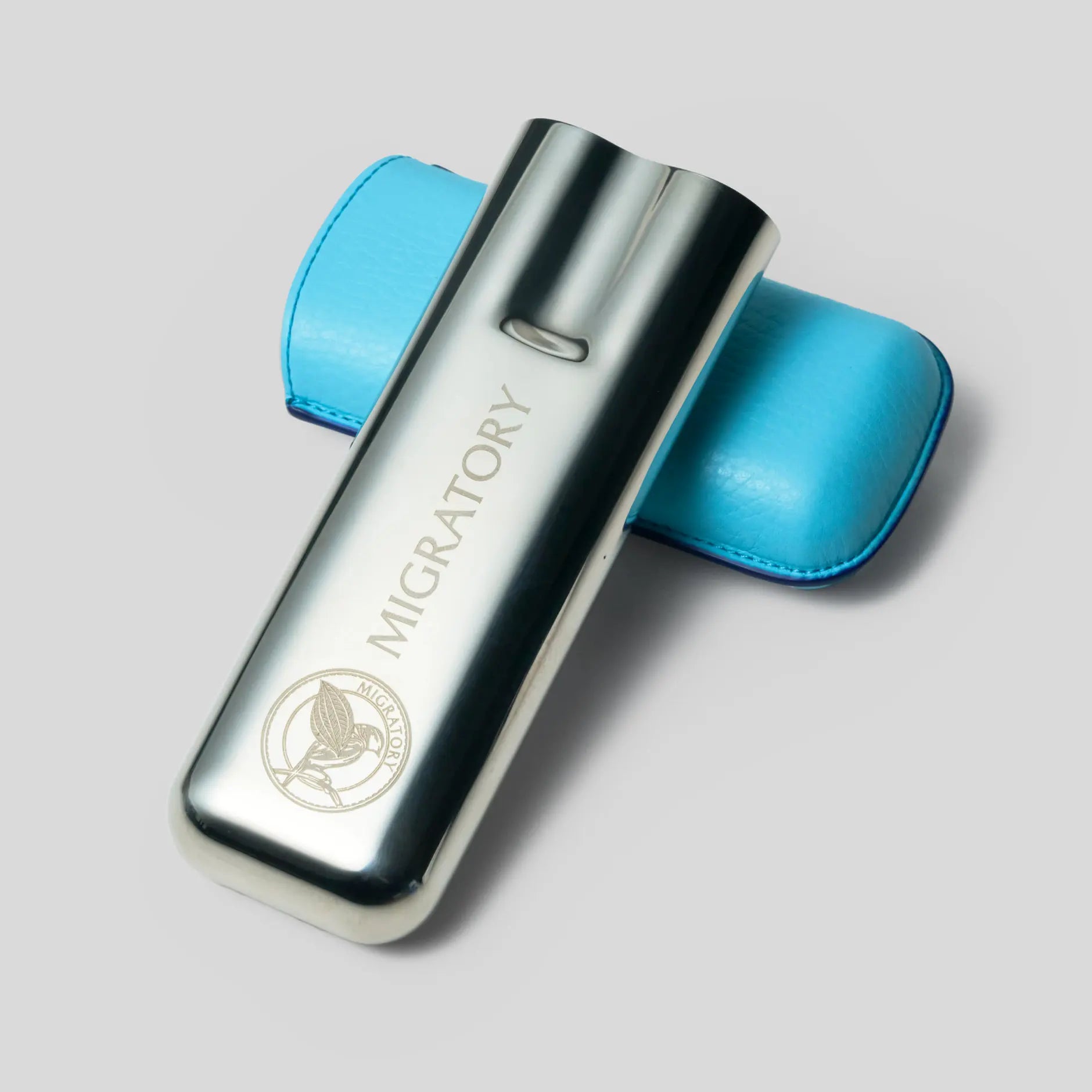 S.T. Dupont Chrome Slimmy & Cigars Set