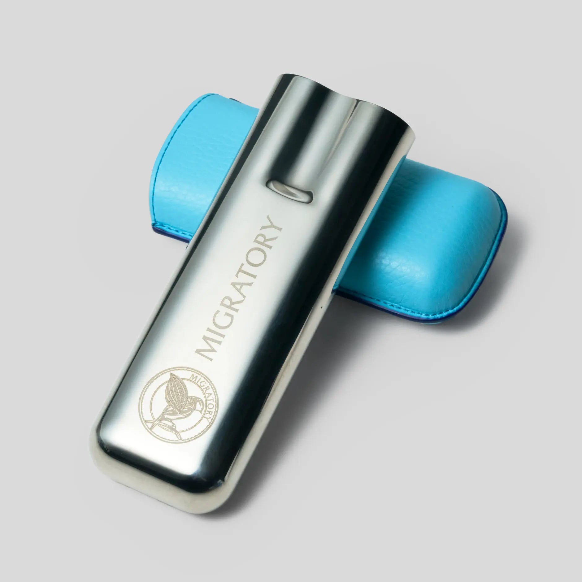 S.T. Dupont Chrome Biggy & Cigars Set