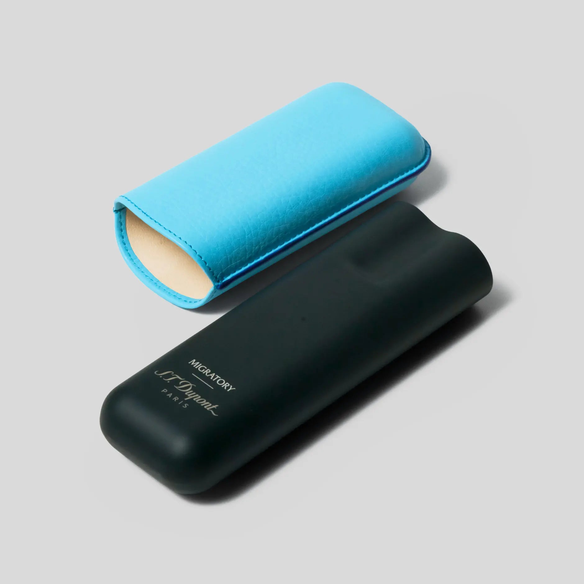 S.T. Dupont Chrome Biggy & Cigars Set