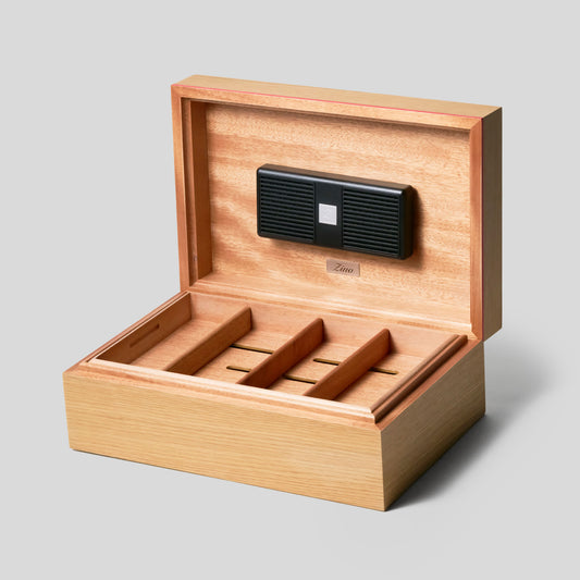 Z80 Humidor Natural Oak/Red