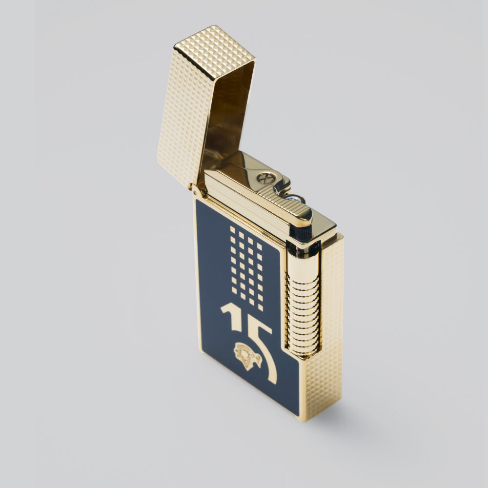 Li LE Grand Cling Behike Black / Yellow Gold Lighter