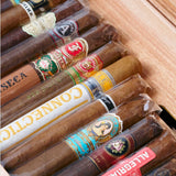 季诺Z80雪茄保湿盒天然橡木/红色&雪茄组合