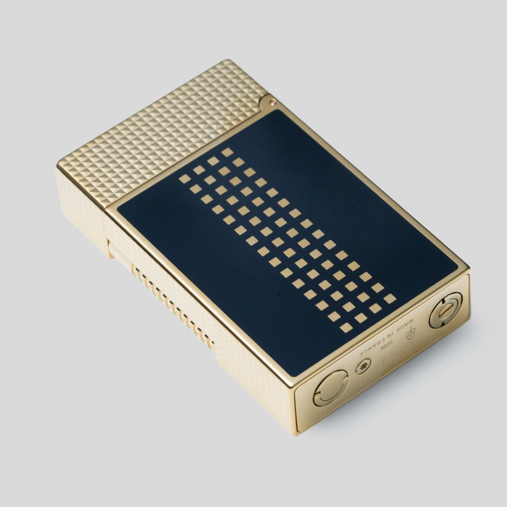 Li LE Grand Cling Behike Black / Yellow Gold Lighter