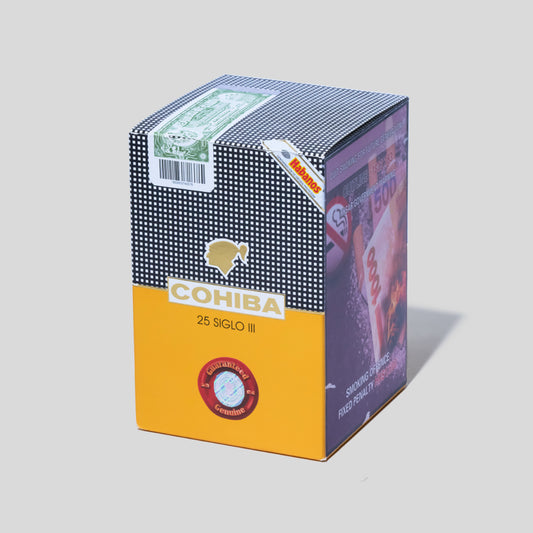 Siglo III Paper Box Packing | Box 25 | Cohiba cigar - HK Migratory cigars
