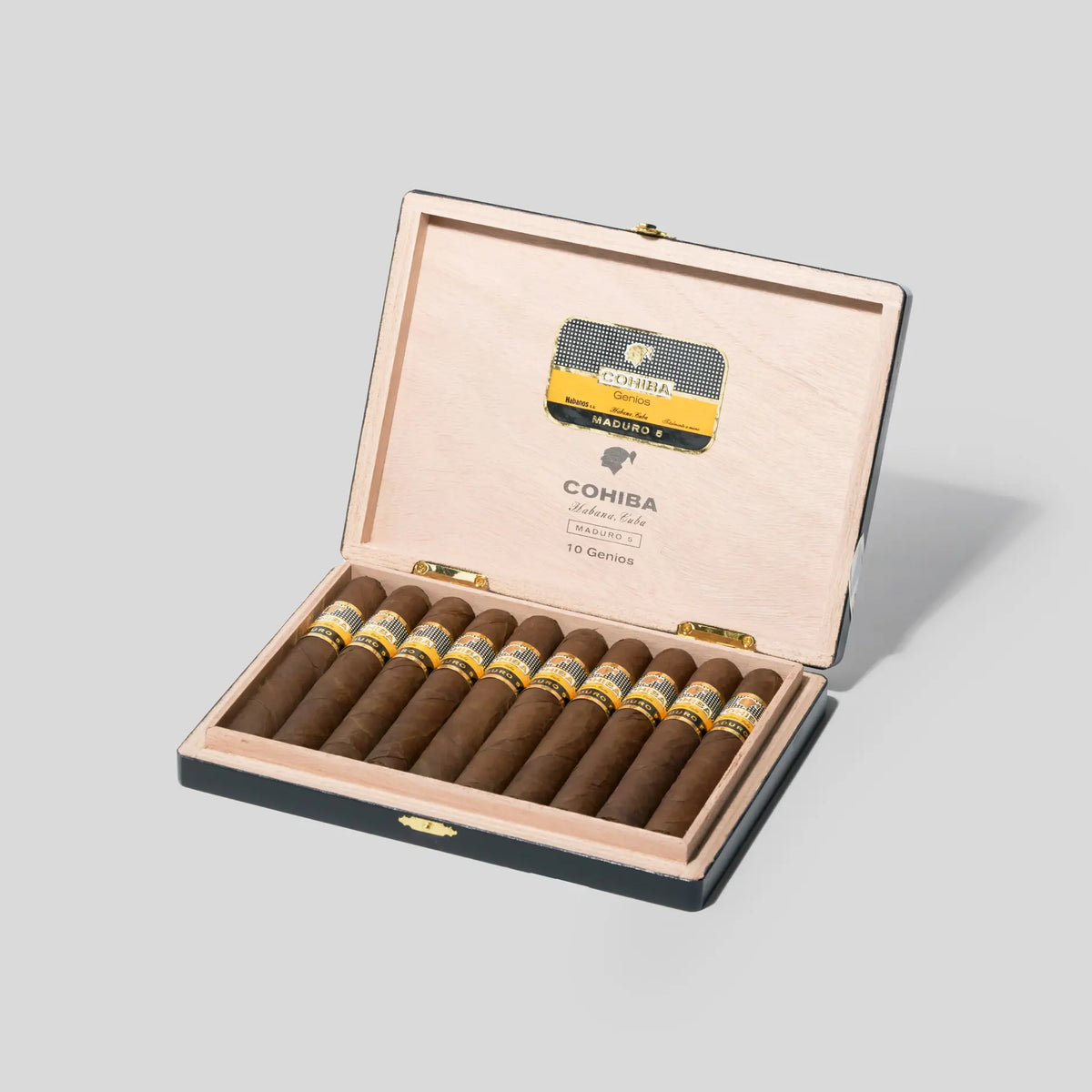 Cohiba Maduro 5 Genios — dark wrapper Cuban cigar box 10 Hong Kong