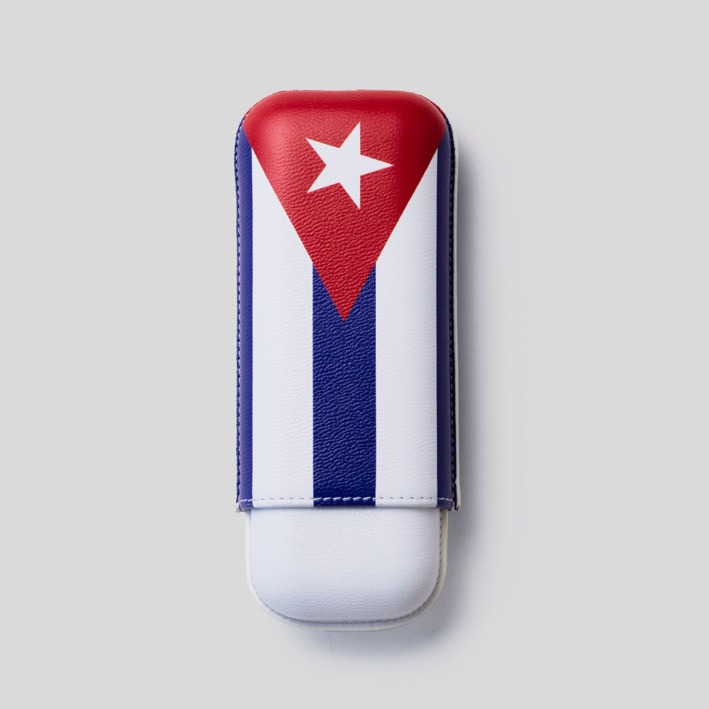 Cigar Case Cuban Flag - 2 Cigars Calibre 27 | Elie Bleu Accessory | Cigar Case  | Migratory HK | 雪茄香港 | Cigar HK
