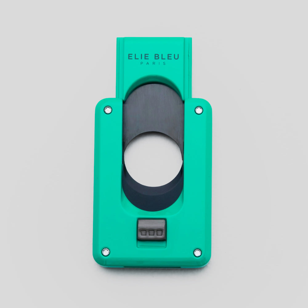 C-4 Cigar Cutter Teal W/Black IP Blade | Elie Bleu Accessory | Cigar Cutter  | Migratory HK | 雪茄香港 | Cigar HK