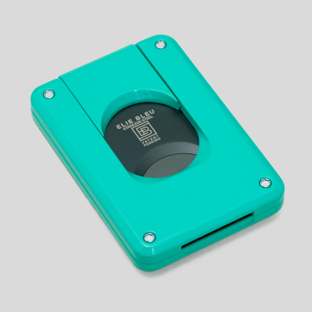 C-4 Cigar Cutter Teal W/Black IP Blade | Elie Bleu Accessory | Cigar Cutter  | Migratory HK | 雪茄香港 | Cigar HK