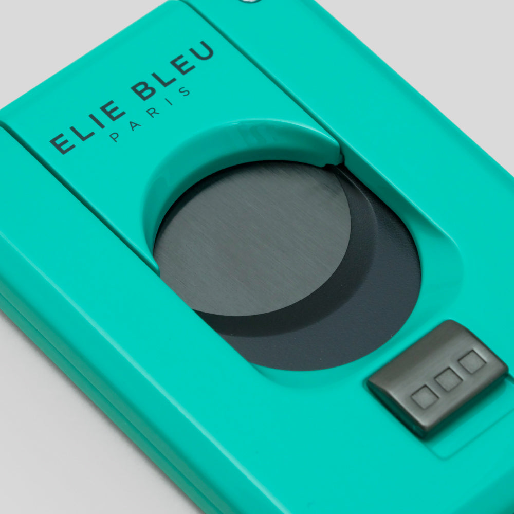 C-4 Cigar Cutter Teal W/Black IP Blade | Elie Bleu Accessory | Cigar Cutter  | Migratory HK | 雪茄香港 | Cigar HK