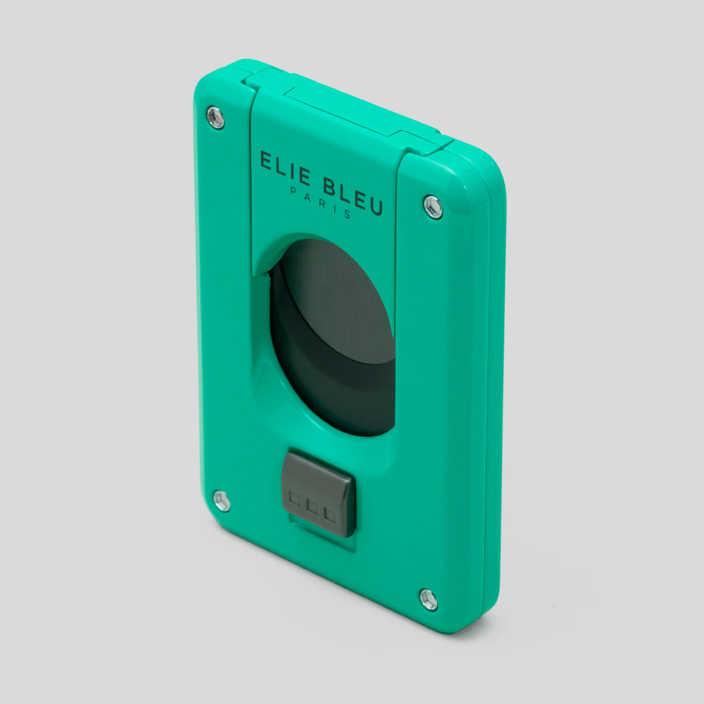 C-4 Cigar Cutter Teal W/Black IP Blade | Elie Bleu Accessory | Cigar Cutter  | Migratory HK | 雪茄香港 | Cigar HK