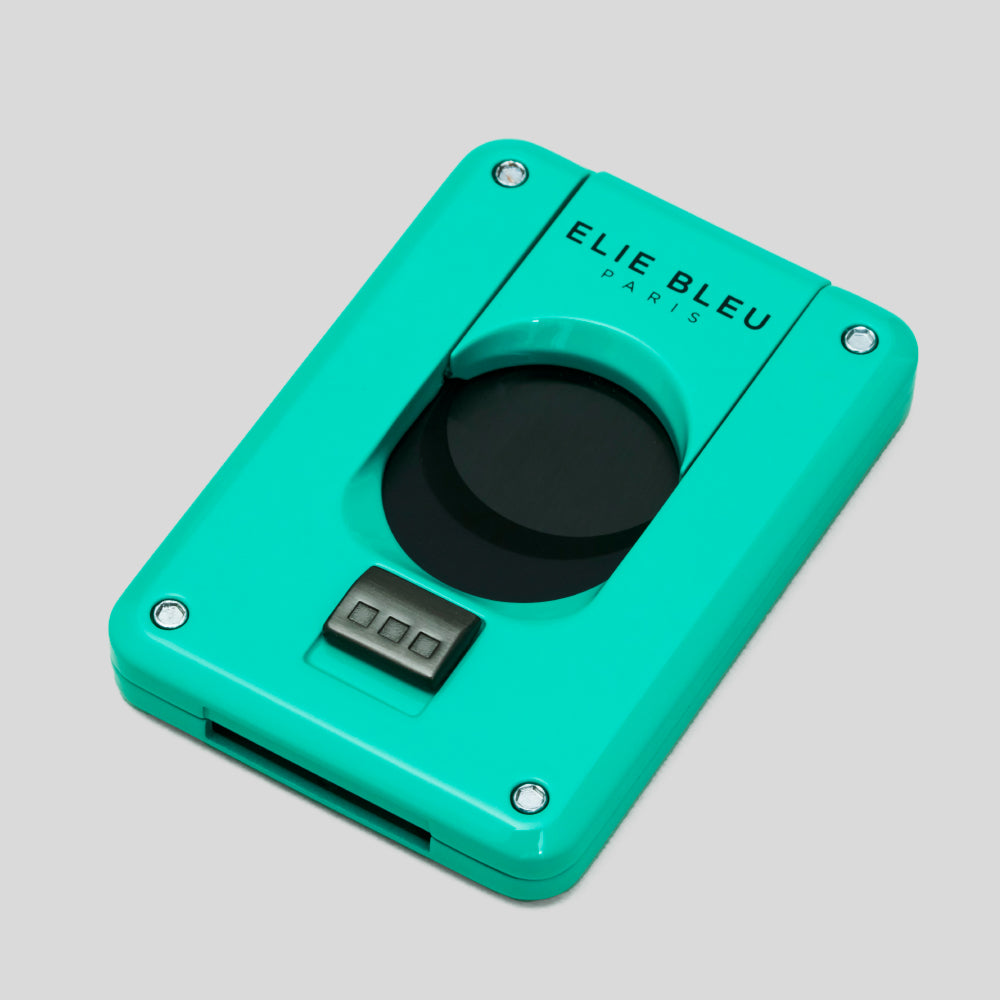 C-4 Cigar Cutter Teal W/Black IP Blade | Elie Bleu Accessory | Cigar Cutter  | Migratory HK | 雪茄香港 | Cigar HK