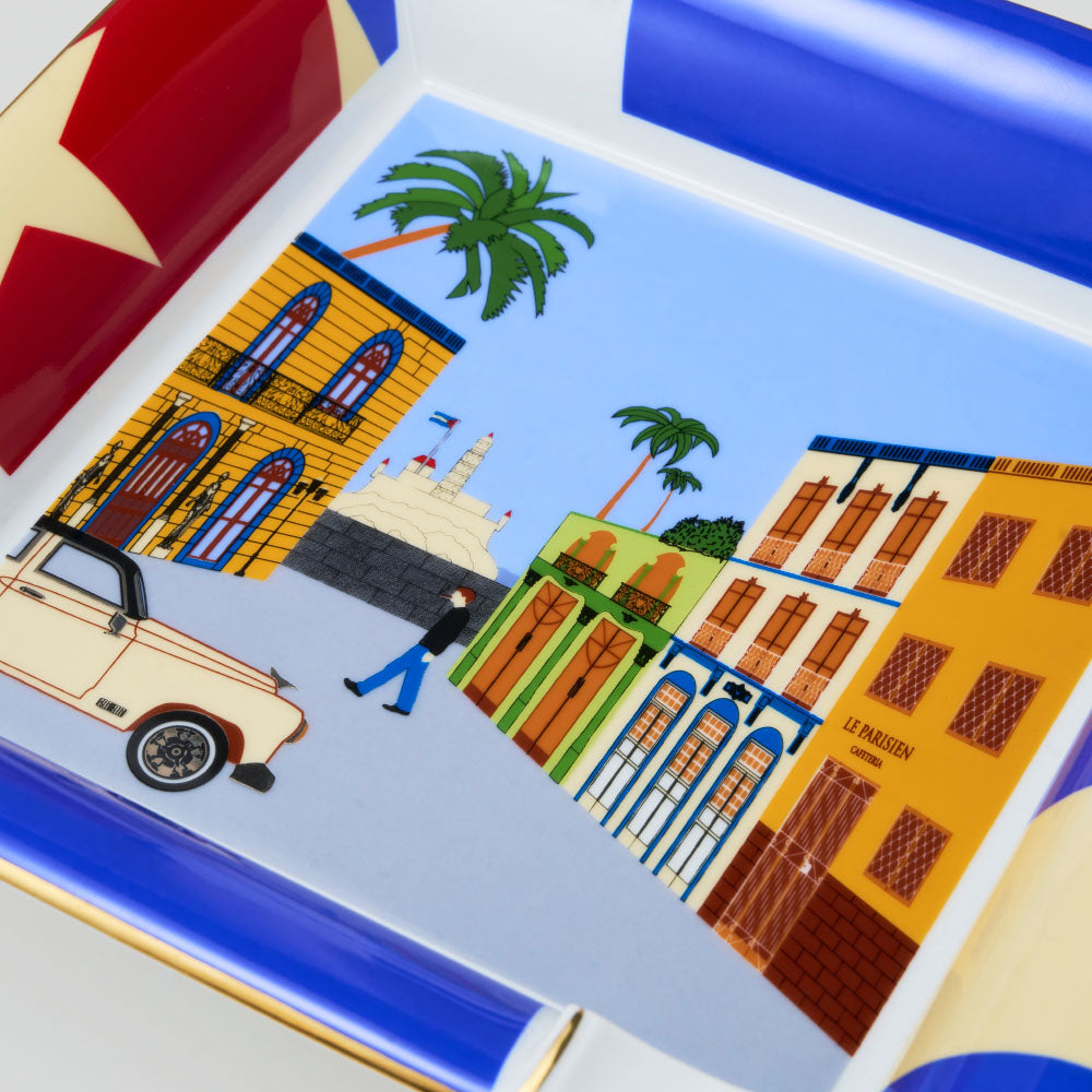 Casa Cubana Porceiain Ashtray | Elie Bleu Accessory | Cigar Ashtray  | Migratory HK | 雪茄香港 | Cigar HK