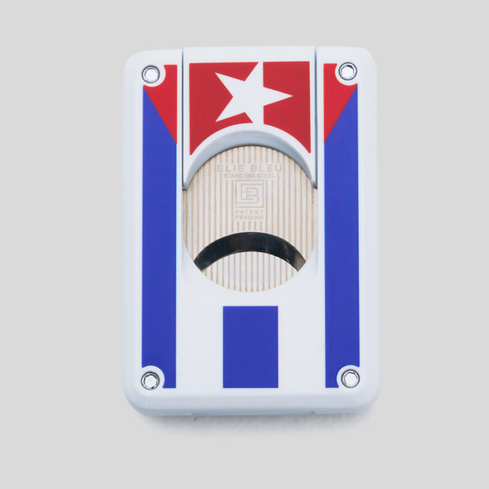 Cigar Cutter - Double Blade Cuban Flag | Elie Bleu Accessory | Cigar Cutter  | Migratory HK | 雪茄香港 | Cigar HK