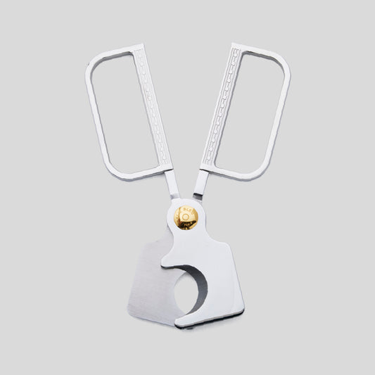 Cigar Scissors Steel Marquetry / Gold Button | Elie Bleu Accessory | Cigar Cutter  | Migratory HK | 雪茄香港 | Cigar HK