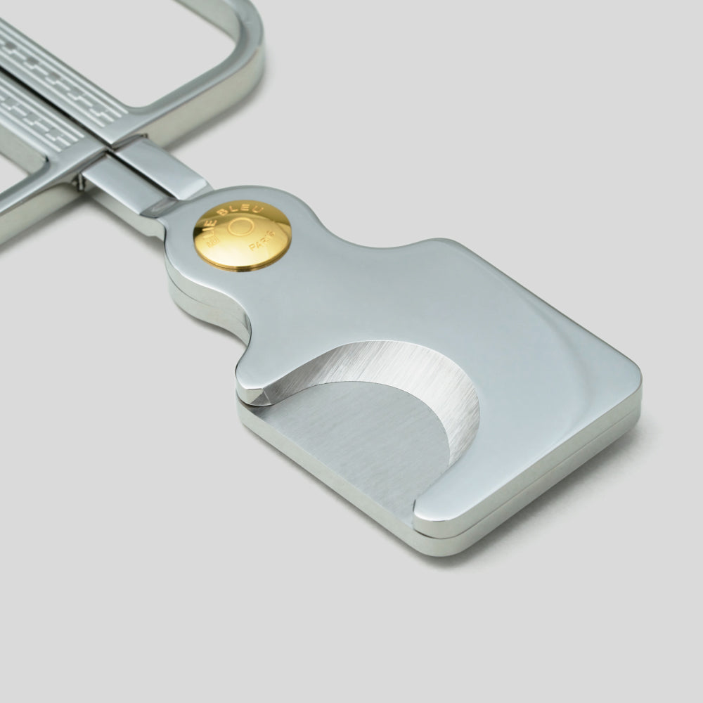 Cigar Scissors Steel Marquetry / Gold Button | Elie Bleu Accessory | Cigar Cutter  | Migratory HK | 雪茄香港 | Cigar HK