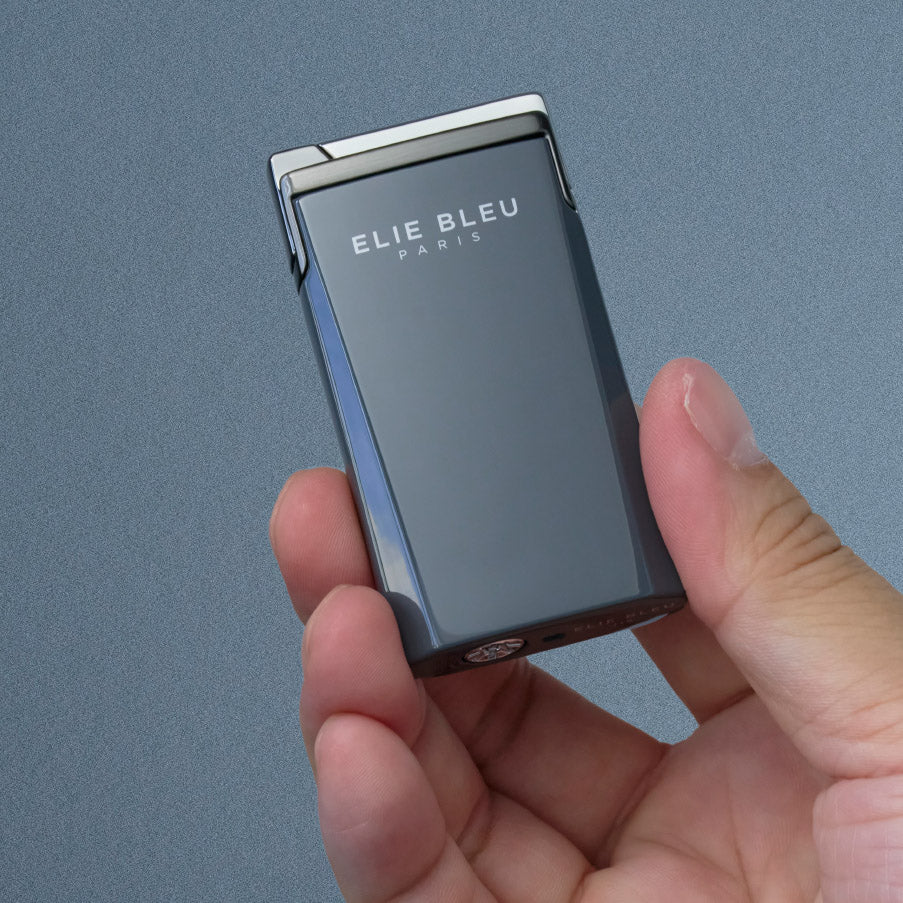 J15 Jet Cigar Lighter Gray W/Dark Chrome | Elie Bleu Accessory | Cigar Lighter  | Migratory HK | 雪茄香港 | Cigar HK