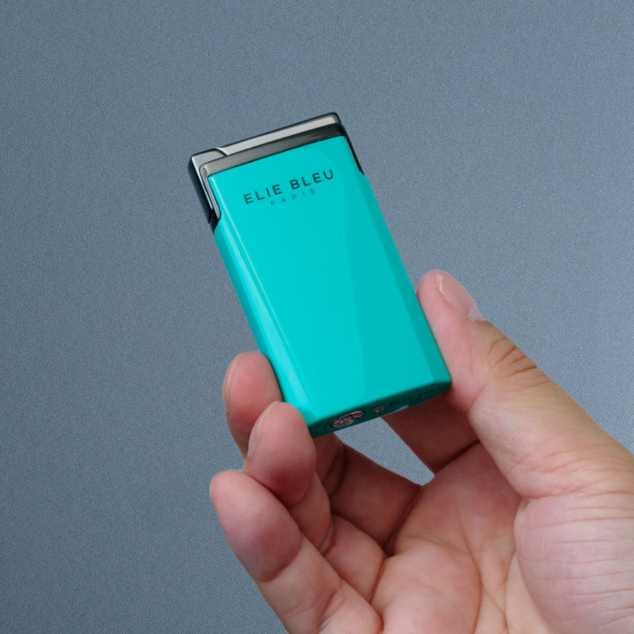 J15 Jet Cigar Lighter Teal W/Dark Chrome | Elie Bleu Accessory | Cigar Lighter  | Migratory HK | 雪茄香港 | Cigar HK