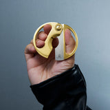 Round Cigar Cutter Gold / Pinstripe | Elie Bleu Accessory | Cigar Cutter  | Migratory HK | 雪茄香港 | Cigar HK