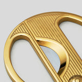 Round Cigar Cutter Gold / Pinstripe | Elie Bleu Accessory | Cigar Cutter  | Migratory HK | 雪茄香港 | Cigar HK