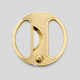 Round Cigar Cutter Gold / Pinstripe | Elie Bleu Accessory | Cigar Cutter  | Migratory HK | 雪茄香港 | Cigar HK