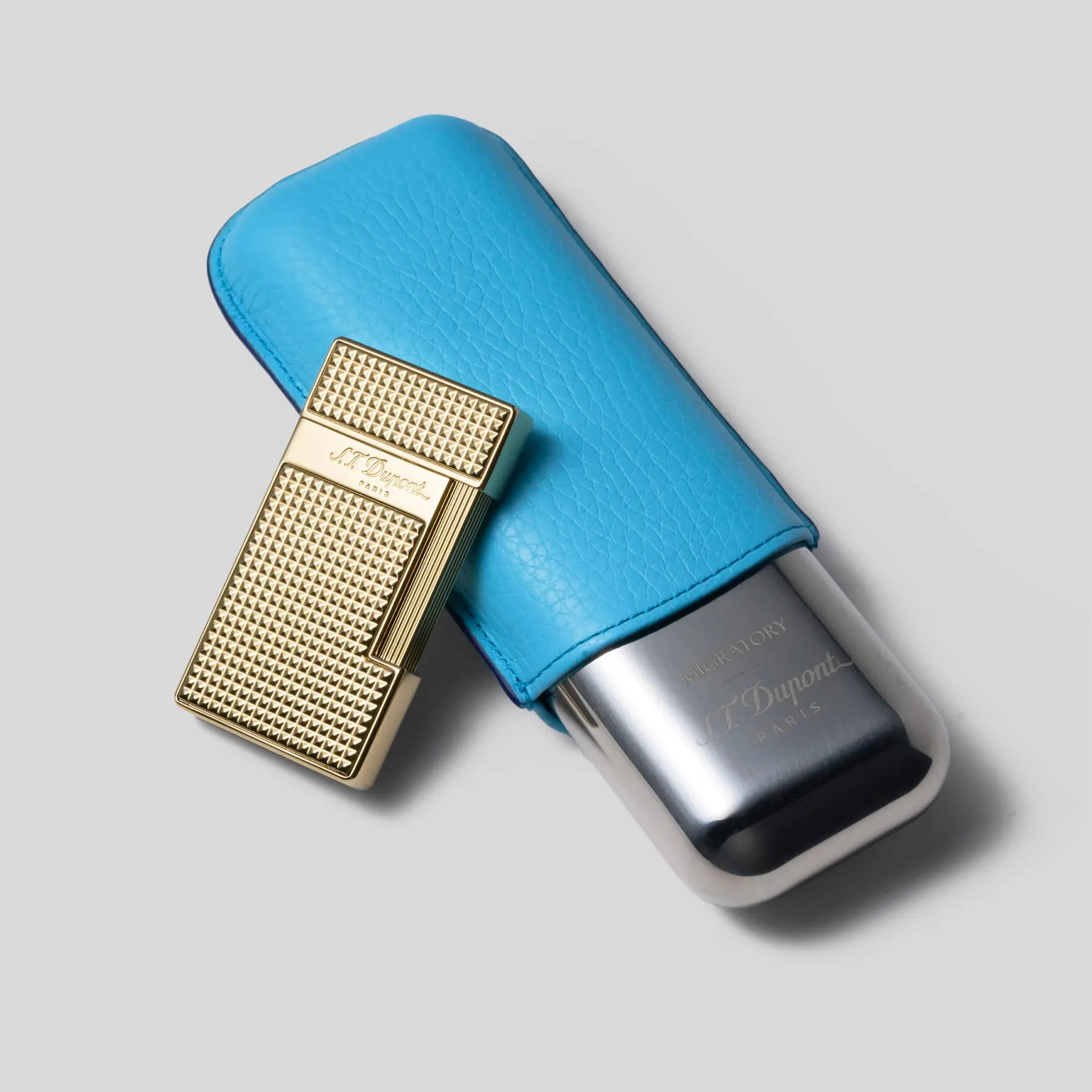 S.T. Dupont Golden Slimmy Travel Set