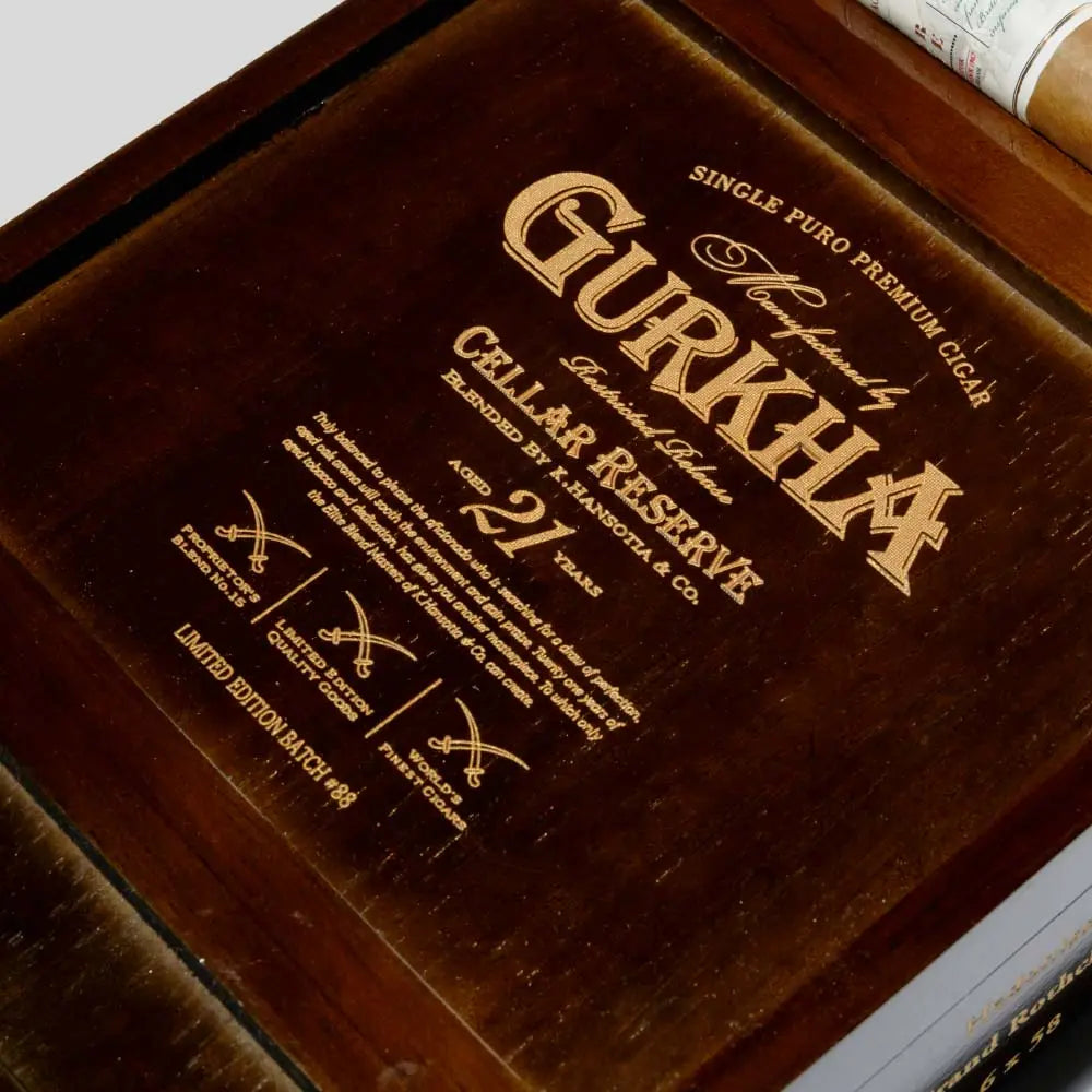 Cellar Reserve 21 Years Hedonism | Box 20 | Gurkha cigar - HK Migratory cigars