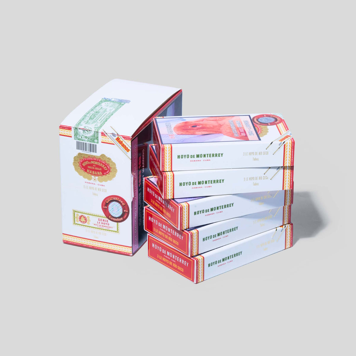 Le Hoyo de Rio Seco Tubos Paper Box Packing | Box 15 | Hoyo de Monterrey cigar - HK Migratory cigars
