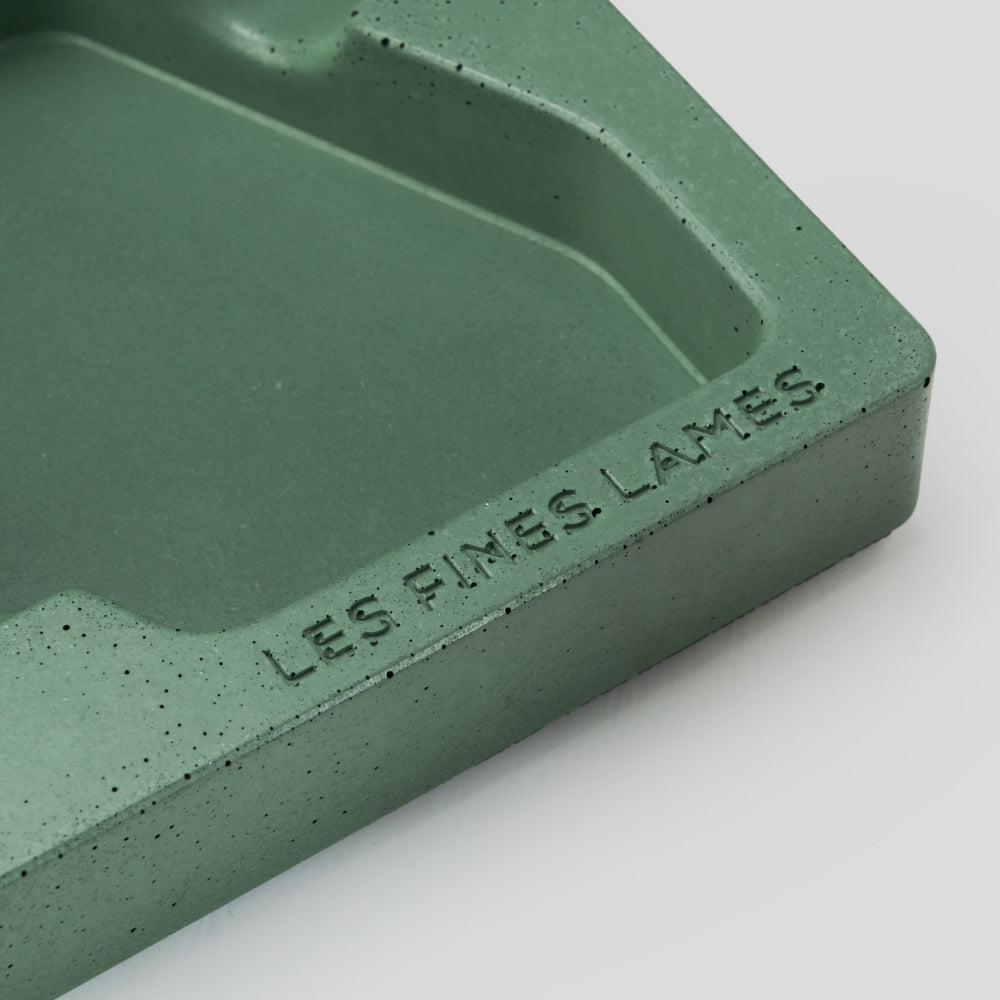 Les Fines Lames 绿色两支装混凝土雪茄烟灰缸