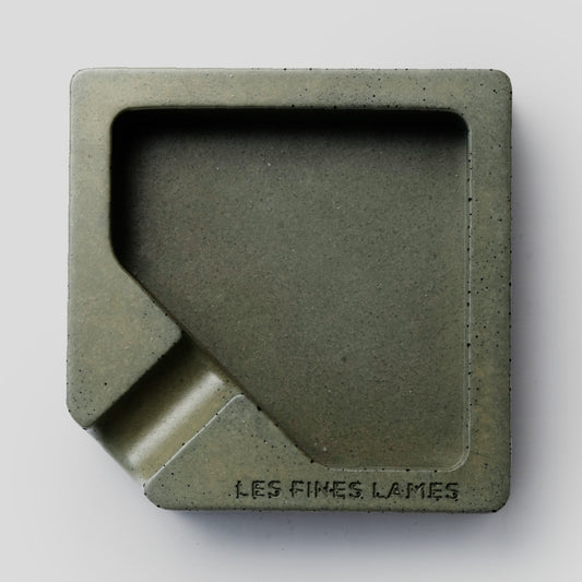Concrete Ashtray - MONAD OLIVE GREEN | Les Fines Lames Accessory | Cigar Ashtray | Migratory HK | 雪茄香港 | Cigar HK