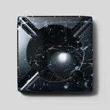 黑色玛奎纳大理石雪茄烟灰缸