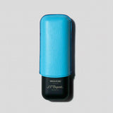 Migratory 2-Cigar Case Singture Logo Turquoise Blue Matt/Black