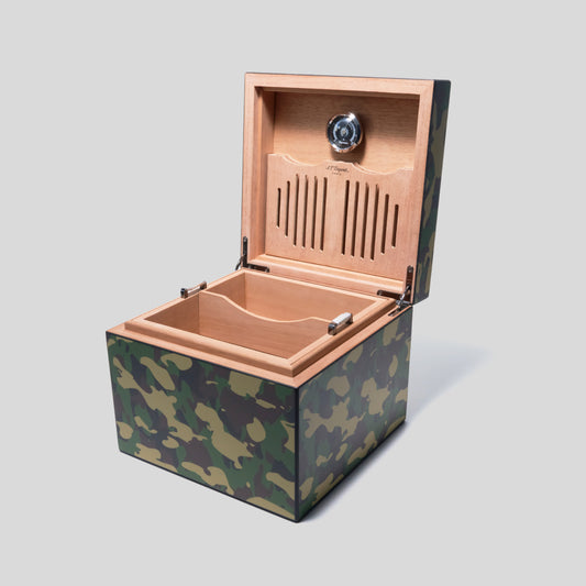Cube Humidor Camo | S.T. Dupont Accessory | Humidor | Migratory HK | 雪茄香港 | Cigar HK
