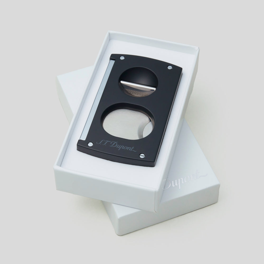 Double Blade Cigar Cutter Black | S.T. Dupont Accessory | Cigar Cutter | Migratory HK | 雪茄香港 | Cigar HK