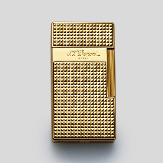 Li Biggy Diamond Head Golden Cigar Lighter | S.T. Dupont Accessory | Cigar Lighter | Migratory HK | 雪茄香港 | Cigar HK