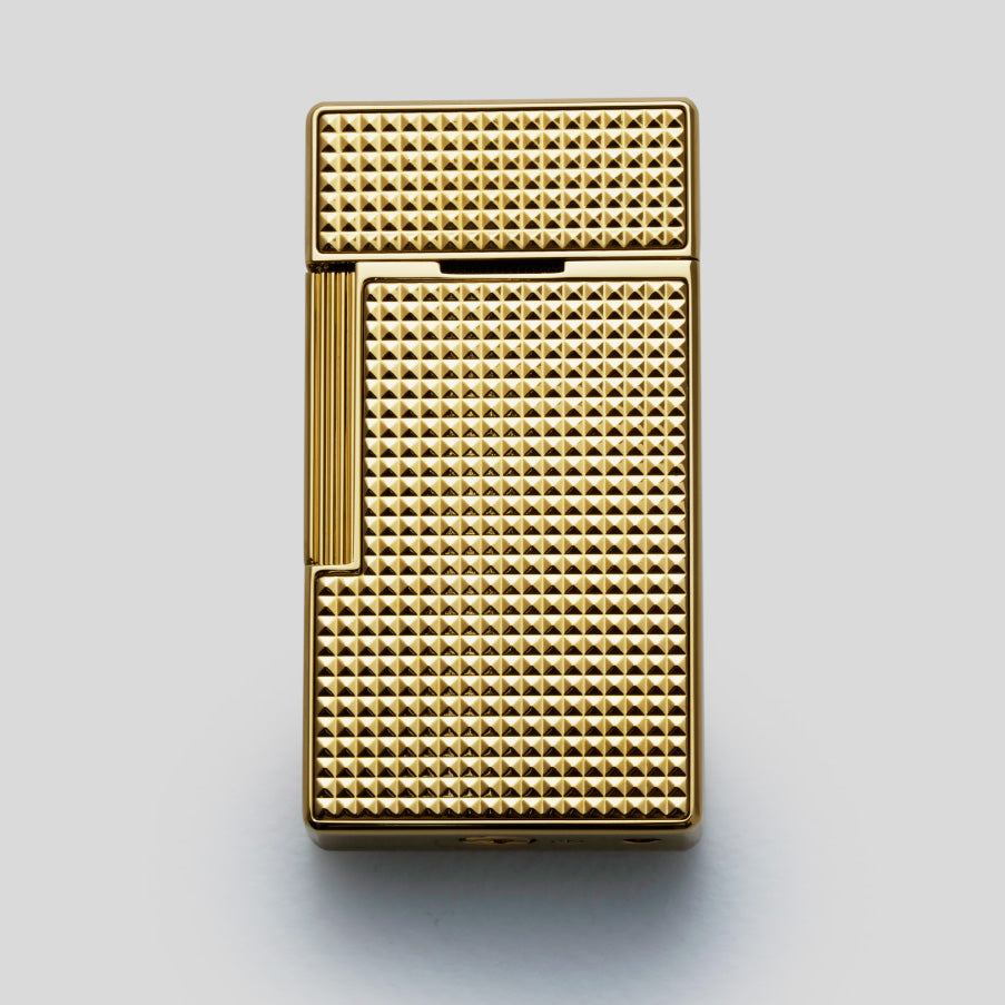 Li Biggy Diamond Head Golden Cigar Lighter | S.T. Dupont Accessory | Cigar Lighter | Migratory HK | 雪茄香港 | Cigar HK