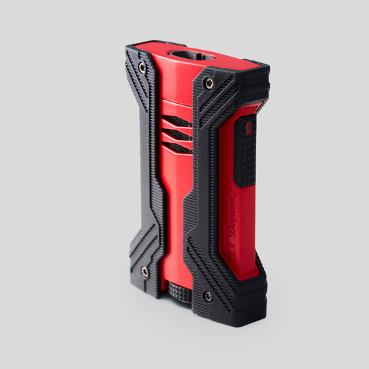 Li DEFI Xxtreme Black & Mat Red Cigar Lighter | S.T. Dupont Accessory | Cigar Lighter | Migratory HK | 雪茄香港 | Cigar HK