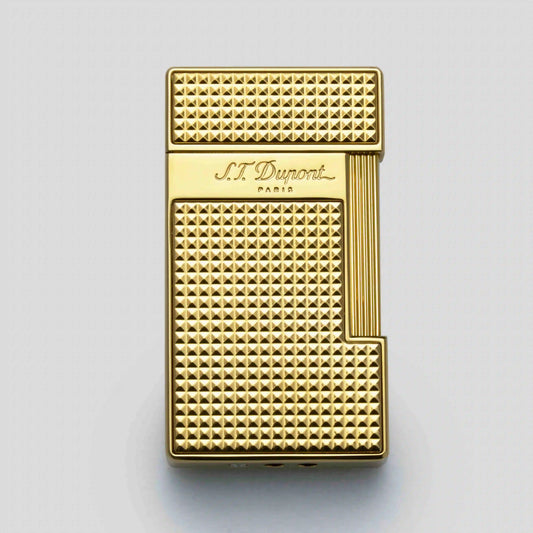 Li Slimmy Diamond Head Golden Cigar Lighter