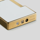 Li Slimmy White Lacquer / Golden Cigar Lighter | S.T. Dupont Accessory | Cigar Lighter | Migratory HK | 雪茄香港 | Cigar HK