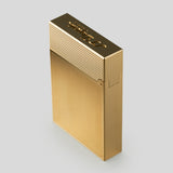 Ligne Line 2 Small Brushed Yellow Gold Lighter