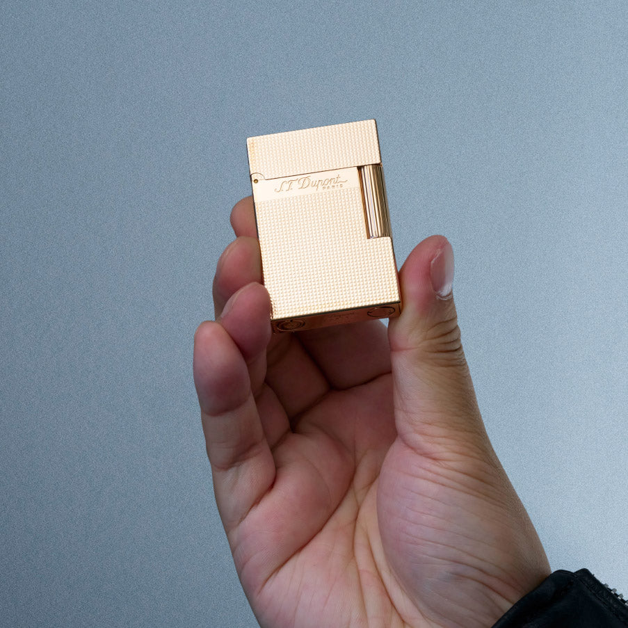 Ligne Line 2 Small Microdiam Rose Gold Lighter | S.T. Dupont Accessory | Cigar Lighter | Migratory HK | 雪茄香港 | Cigar HK